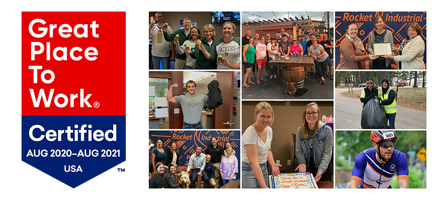 Rocket Industrial Certified as a Great Place to Work for the Fifth Consecutive Year