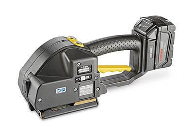 Battery powered strapping tool